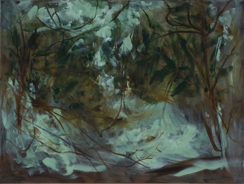 Silver Hau Trees, 30" x 40", oil on linen, 2008.
